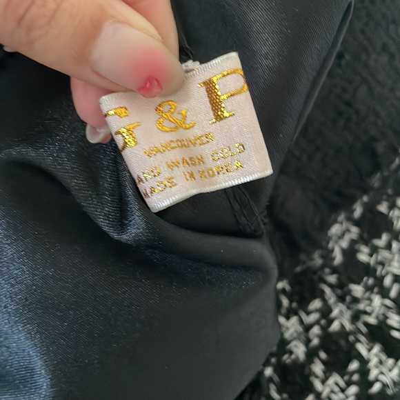 G&P Vancouver houndstooth gold button mini skirt US sz XS - Picture 5 of 6